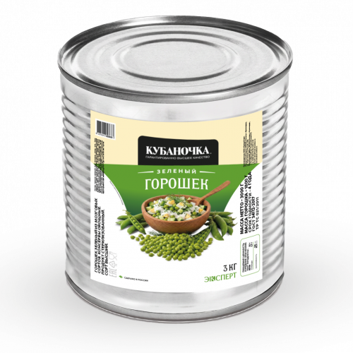 зеленый горошек 3 кг жб